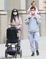 Joshua Jackson is a doting dad as he strolls with his daughter Janie ...