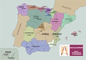 Mapa De Espanha Por Regioes | Mapa