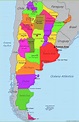 Mapa político de Argentina | Note