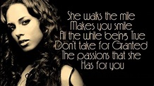 Alicia Keys A Woman's Worth lyrics - YouTube