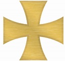 Gold maltese cross 1194204 PNG