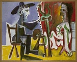Pablo Picasso (Pablo Ruiz Picasso) - El pintor y la modelo