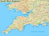 Map Of South West England - Maping Resources