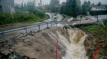 Starkregen - Überschwemmungen und Erdrutsche in Schweden, Norwegen und ...