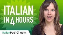 Learn Italian in 4 Hours - ALL the Italian Basics You Need - YouTube