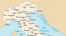 Map Of Northern Italy Cities - World Map