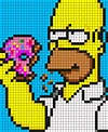 Homer_simpson by Tashar_h on Kandi Patterns Pixel Art Simpson, Perler ...