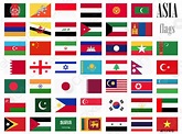 All country flags of Asia - stock vector 717972 | Crushpixel
