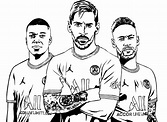Neymar Coloring Pages - Free Printable Coloring Pages