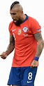 Arturo Vidal Chile football render - FootyRenders