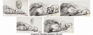 The Lion King Mufasa and Simba Original Storyboard Artwork by Brenda ...