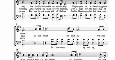 Free Choir Sheet Music - In the Sweet By and By | Free Sheet Music ...