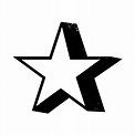 Drop Shadow Star - Star - T-Shirt | TeePublic