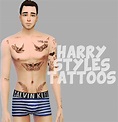 Татуировки HARRY STYLES TATTOOS by bradfvrds - Татуировки для Sims 4 ...