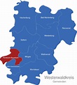 Westerwaldkreis Gemeinden interaktive Landkarte | Image-maps.de