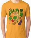 Happy Veggies Essential T-Shirt by geothebio | Classic t shirts ...