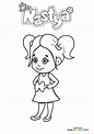 Like Nastya - Coloring Pages for kids | 100% free print or download