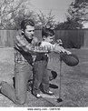 AUDIE MURPHY with son Terry Michael Murphy. 1954.(Credit Image: Â ...
