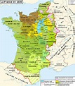 France in 1030 | France map, Genealogy map, Historical geography