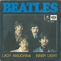 Beatles – Lady Madonna / Inner Light (1968, Pushout Center, Vinyl ...