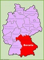 Detailed Map Of Bavaria Germany - Tour And Travel