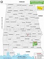 Dale County Map, Alabama