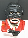 Black Americana Mechanical Bank REPRODUCTION Cast Iron Still Vintage P ...