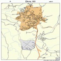 Elkins West Virginia Street Map 5424580