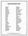 List of States in Alphabetical Order | Social Studies Printable PDF ...