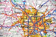 Atlanta Ga Map With Cities | Map of Atlantic Ocean Area