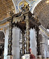 ITALIAN BAROQUE ARCHITECTURE, Bernini; The Baldacchino, inside st ...