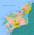 Mapa de la Provincia de La Coruña | A coruña, Mapas, Provincias españa