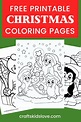 Free Printable Christmas Coloring Pages - Crafts Kids Love