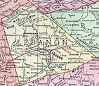 Map Of Lebanon Pa - Islands With Names