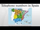 Telephone numbers in Spain - YouTube