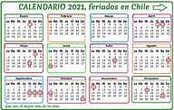 Calendario 2021 Chile Con Feriados Para Imprimir - AriaATR.com