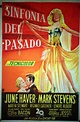 "SINFONIA DEL PASADO" MOVIE POSTER - "I WONDER WHO'S KISSING HER NOW ...