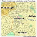 Aerial Photography Map of Brentwood, PA Pennsylvania