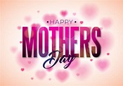 Happy Mothers Day Greeting card design with flower and typographic ...