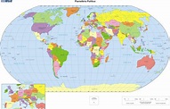 Mapa Múndi para Imprimir: Continentes e Países | Toda Atual