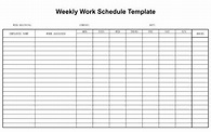 Weekly Employee Schedule Template Printable - Bank2home.com