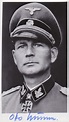 Signed Photograph of Waffen SS General Otto Kumm