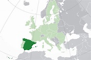 ﻿Mapa de España﻿, donde está, queda, país, encuentra, localización ...