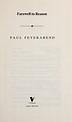 Farewell to reason by Paul K. Feyerabend | Open Library