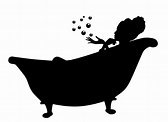 Free Images : bathtub, bubble, women, bath, silhouette, care, health ...