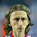 Danny's Illustrations: Luka Modrić Caricature + Sketch