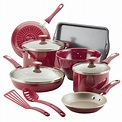 Rachael Ray 12-Piece Get Cooking! Nonstick Pots and Pans Set/Cookware ...