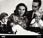 Amedeo di Savoia Aosta con moglie e figli Stock Photo - Alamy