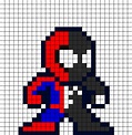 spiderman y spiderman blakc | Arte píxeles minecraft, Dibujos en ...