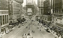 Times Square in the 1930s | Times square, Times square new york, Old photos
